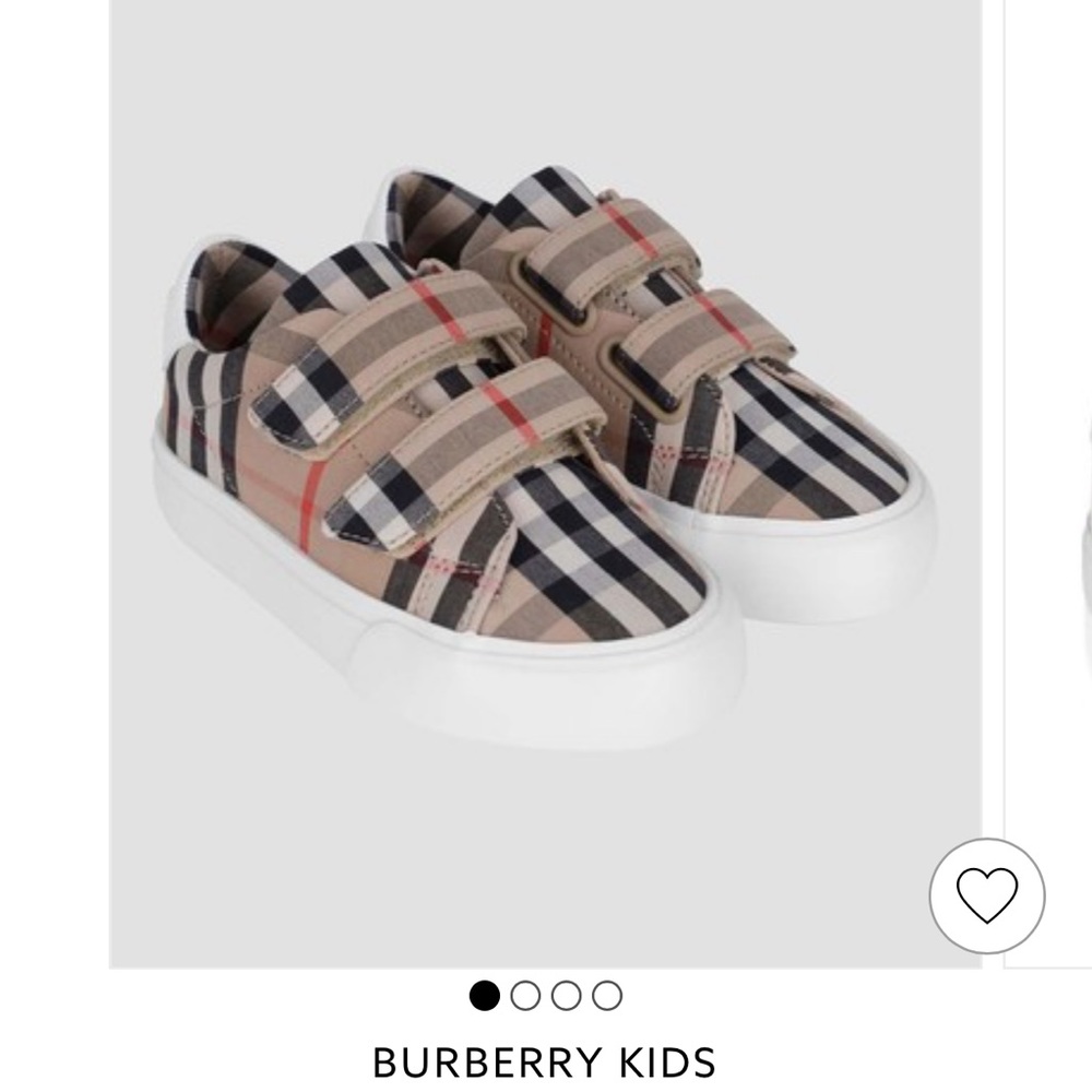 Kids Burberry Velcro